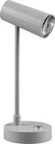 „Reality Leuchten“ „Lenny R52661111“ LED stalo lempa, plastikinė, pilka, su 2,5 vato LED lempute