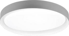 „Reality Leuchten“ „Zeta R62712411“ LED lubinis šviestuvas iš plastiko, pilkos arba baltos spalvos, su 24 vato LED lempute ir nuotolinio valdymo pultu