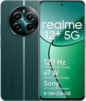 „realme 12+ 5G“ išmanusis telefonas, 8 + 256GB, su NFC, „Sony LYT-600“ OIS portretine kamera, „Dimensity 7050 5G“ procesoriumi, 120 Hz AMOLED ekranu, „Rainwater Smart Touch“ technologija, 67 W „SuperVOOC“ įkrovimas, „Pioneer Green“ spalva (be maitinimo a