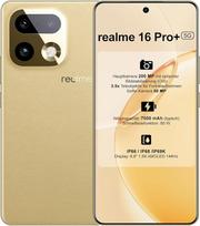 „realme 16 Pro+ 5G“ išmanusis telefonas, 6,8 colių AMOLED ekranas su 1,5K skiriamąja geba ir 144 Hz atnaujinimo dažniu, 12+512GB, 200 MP pagrindinė kamera su optiniu vaizdo stabilizatoriumi (OIS) ir 3,5 kartų teleobjektyvu, 7000 mAh, IP68/IP69K (auksinis