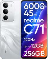 „realme C71“ išmanusis telefonas, išmanusis telefonas be sutarties su 256GB ROM atminties, 6,67 colių 120 Hz ekranu, 6000 mAh baterija ir 45 W greituoju įkrovimu, 50 MP kamera, dvi SIM kortelės, NFC, šoninis