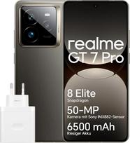 „realme GT 7 Pro 5G“ išmanusis telefonas, 12GB + 256GB, 6,78 colių 120 Hz AMOLED ekranas, 120 W „Ultra Charge“ įkrovimas, 6500 mAh baterija, 50 MP „AI Snap“ kamera, „Snapdragon 8 Elite“, „ArmorShell“, IP69 (į komplektą įeina adapteris)