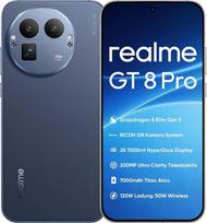 „realme GT 8 Pro 5G“ išmanusis telefonas be sutarties, „Snapdragon 8 Elite Gen 5“, 12GB + 256GB, 6,79 colio QHD+ 144 Hz AMOLED ekranas, 7000 mAh, 120 W „SuperVOOC“ + 50 W belaidis įkrovimas, 200 MP teleobjektyvas + 50 MP, mėlynos spalvos