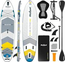 „Rebel Electro Board“ SUP su plaukimo sėdynėle, „Drop-Stitch“ technologija, 335 cm, komplektas su irklu, pompa ir kuprine RBA-4507-WH