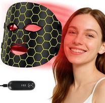 „Red Light Mask“ veido LED kaukė su 7 šviesos spalvomis | Hipoalerginė raminamoji priežiūra jautriai odai – veido kaukė su šviesa moterims ir dovana
