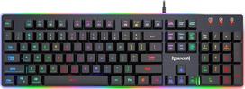 „Redragon Dyaus 2 K509-RGB“ ispanų kalbos žaidimų klaviatūra – su RGB LED apšvietimu ir USB laidu, lengva, patvari, atspari vandeniui, ergonomiška, tyli – žaidimų klaviatūra su laidu, skirta kompiuteriui – juoda