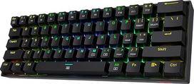 „Redragon K630 Dragonborn“ 60 % laidinė RGB žaidimų klaviatūra, kompaktiška mechaninė klaviatūra su 61 klavišu ir taktiliniais mėlynaisiais jungikliais, „Pro Driver“ palaikymas, juoda