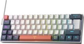 „Redragon K617 HE RGB“ žaidimų klaviatūra, 8000 Hz, laidinė mechaninė klaviatūra (60 %), su magnetiniais jungikliais, reguliuojamu našumu, „Hot Swap“ funkcija, suderinama su kompiuteriu, USB-C laidas, ispanų QWERTY klavišų išdėstymas