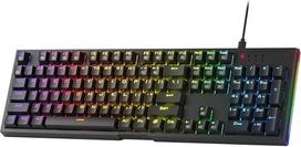 „Redragon K670“ RGB apšviesta žaidimų klaviatūra su 104 klavišais, „Hot Swap“ funkcija, patobulinta lizdo konstrukcija ir tyliais linijiniais raudonaisiais jungikliais