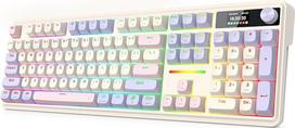 „Redragon K762“ belaidė „Gasket RGB“ žaidimų klaviatūra su 104 klavišais ir TFT ekranu