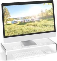 „Relaxdays“ akrilo monitoriaus stovas, ergonomiškas, aukštis 10 cm, plotis 50 cm, gylis 20 cm, skaidrus stalas