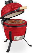 „Relaxdays“ „Kamado“ grilis, skersmuo 32 cm, keraminis grilis su termometru