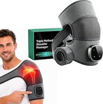 „Relevo“ 3-in-1 pečių masažuoklis, belaidis pečių masažuoklis su šildymo ir vibracijos funkcijomis, LED ekranas, pečių masažuoklis, pečių masažuoklis namams ir biurui