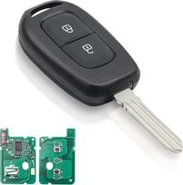 „Ren Ault“ „Dacia“ automobilio raktų korpusas su 2 mygtukais ir 433 MHz dažnio 4A PCF7961M mikroschema