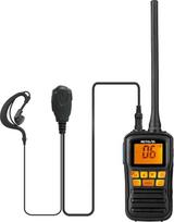 „Retevis RM01“ jūriniai radijo ryšio prietaisai, IP67 standarto atsparūs vandeniui VHF racijos, su vibracijos funkcija, plūduriuojantys laivų siųstuvai-imtuvai, jūriniai radijo ryšio prietaisai su ausinėmis, skirti valtims, baidarėms ir žvejams (juodos sp