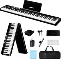 „Rhymo“ sulankstomas elektrinis pianinas su 88 pilno dydžio klavišais, pusiau sveriančia klaviatūra, „Bluetooth“ ir MIDI | Su įmontuotu akumuliatoriumi, integruotu metronomu, klaviatūros padalijimo ir dvigubo garso funkcijomis, skirtas pradedantiesiems ir