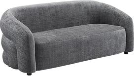 „Riess Ambiente Vogue“ dizainerio sofa, 200 cm, pilka, 3-vietė, šenilinė | Surinkta, „Nosag“ spyruoklinė pakaba, apmušalas visame paviršiuje, lengvai prižiūrima, atlaiko iki 120 kg
