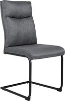 „Riess Ambiente“ modernus konsolinis kėdė „Comfort Grey“ su patogia rankena – valgomojo kėdė, virtuvės kėdė, svečių kėdė