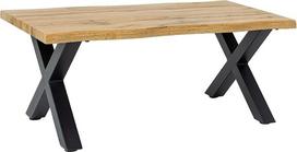 „Riess Ambiente“ „Wild“ kavos staliukas, 90 cm, juodos ir rudos spalvos, metalinis | Tvirtas, minimalistinio stiliaus, 120 kg apkrova, pramoninis dizainas, lengvai valomas, metalinis rėmas