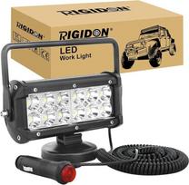 „RIGIDON“ 1x LED darbo žibintas su magnetiniu pagrindu, 7 colių, 36 W | taškinis apšvietimas, prijungimas prie cigarečių degiklio, 5 metrų kabelis, 12 V, 24 V, visureigio apšvietimas, papildomi žibintai, skirti automobiliams, traktoriams, lengviesiems aut
