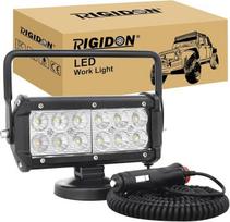 „RIGIDON“ 1x LED darbo žibintas su magnetiniu pagrindu, 7 colių, 36 W | plačios šviesos spindulys, maitinimas iš cigarečių degiklio, 5 metrų kabelis, 12 V, 24 V, visureigio apšvietimas, papildomi žibintai, skirti automobiliams, traktoriams, lengviesiems a