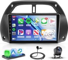„Rimoody“ automobilių radijas, skirtas „Toyota RAV4“ (2001–2006 m.) – 9 colių jutiklinis ekranas su belaidžiu „CarPlay“, „Android Auto“, „MirrorLink“, 4 x 45 W, DSP, FM/RDS, „Bluetooth“, valdymu per vairą, atbulinės eigos kamera