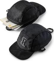 „Ringke Mini Pouch“ [beisbolo kepurės dizainas] su karabinu, ausinių dėklas – tvirtas, kompaktiškas, patvarus, atsparus įbrėžimams ir dėmėms, kelioninis dydis, skirtas „AirPods“, „Galaxy“/„Pixel Buds“, raktams, USB įrenginiams, kortelėms – juodos spalvos