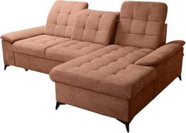 „Robin Inspire NEO Mini“ kampinė sofa-lova, plytų raudonos spalvos, dešiniąja puse | 257 x 172 x 90 cm, L formos kampinė sofa su miego funkcija, daiktų laikymo dėže, reguliuojamu sėdimosios dalies gylio ir atlošo aukščio nustatymu, svetainės sofa