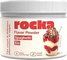„Rocka Nutrition“ skonio milteliai, veganiški skonio milteliai, kurių vienoje porcijoje yra tik 9 kcal ir 100 % skonio, universalūs aromatiniai milteliai, 250 g („Spaghetti Ice“)
