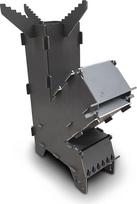 „Rocket Stove“ | Avarinė krosnelė | Kempingo viryklė | Išardoma | Grilis | Olandiška krosnelė | Ugnies puodas | Grilio plokštė | Malkinė krosnelė