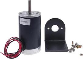 „Rohrmotor 38“ su tvirtinimo laikikliu, skirtas 12 V/24 V nuolatinės srovės varikliui (6000 aps/min, 24 V)