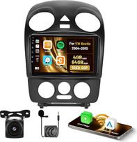 „Roinvou“ 4+64G automobilių radijas su „Android 15“ sistema, skirtas „VW Beetle“ (2004–2010 m.) modeliams, su belaidžiu „CarPlay“ ir „Android Auto“, jutikliniu ekranu, 9 colių ekranu, „Wi-Fi“, GPS, „Bluetooth“, 32EQ, FM/RDS, SWC ir atbulinės eigos kamera