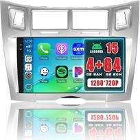 „Roinvou“ 4+64G „Android 15“ automobilių radijas, skirtas „Toyota Yaris“/„Vizi“ (2005–2011 m.) modeliams, su belaidžiu „CarPlay“ ir „Android Auto“ palaikymu, 9 colių „Incell“ jutikliniu ekranu, GPS navigacija, „Bluetooth“, ekvalaizeriu, „Wi-Fi“, RDS, FM,