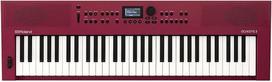 „Roland GO:KEYS 3“ muzikos kūrimo klaviatūra, 61 klavišas, „ZEN-Core“ variklis su daugiau nei 1000 įmontuotų garsų, integruoti stereogarsiakalbiai, „Bluetooth“ garso ir MIDI ryšys muzikos transliacijai – tamsiai raudona
