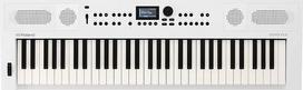 „Roland GO:KEYS 5“ muzikos kūrimo klaviatūra, 61 klavišas, „ZEN-Core“ variklis su daugiau nei 1000 įmontuotų garsų, integruoti stereo garsiakalbiai, mikrofono įvestis, „Bluetooth“ garso ir MIDI jungtis muzikos transliacijai – balta