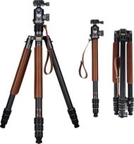„Rollei Arca Swiss C6i Carbon Heritage“ fotoaparato trikojis, 174 cm, su 360° rutuline galvute | Tvirtas fotoaparato trikojis, kurio apkrova – 12 kg, su monopodų funkcija, supakuotas iki 48 cm dydžio, skirtas DSLR fotoaparatams ir išmaniesiems telefonams
