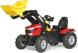 „Rolly Toys“ traktorius „Massey Ferguson 8650“ su priekiniu krautuvu ir pneumatinėmis padangomis