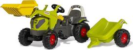 „Rolly Toys“ „rollyKid Claas Axos 240“ pedalinis traktorius su priekaba ir priekiniu krautuvu (skirtas vaikams nuo 2,5 iki 5 metų, reguliuojamas grandinės įtempimas, galinė sukabinimo įranga) 02 516 9, žalias