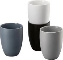 „Rosenthal The Mug+“ įvairių spalvų porcelianinių puodelių rinkinys, dvigubos sienelės, 4 vnt., 0,3 l