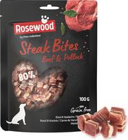„Rosewood Steak Bites“ – jautiena ir menkė – švelnus mokymo užkandis šunims
