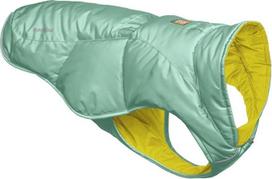 „RUFFWEAR“ „Quinzee“ lietaus striukė dideliems šunims, šiltinta visų oro sąlygų šunų striukė, vandeniui atspari šunų striukė, lengva šunų liemenė ir nešimo krepšys, didelis dydis, „River Rock Green“ spalvos
