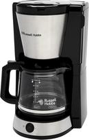 „Russell Hobbs“ kavos aparatas [funkcija „Brew-Now“: filtruota kava vienu mygtuko paspaudimu] „Heaton“ (1–10 puodelių, 1,25 l stiklinis ąsotis, šildymo plokštelė, lašų sulaikymo sistema, nerūdijantis plienas, 1000 W) filtruotos kavos aparatas 27400-56