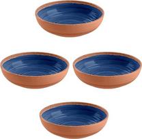 „Rustic Swirl Indigo“ melamino dubenėlių rinkinys, 4 vnt.