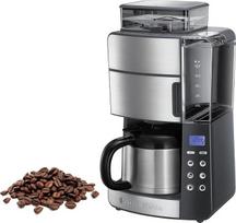 „Russell Hobbs Grind & Brew 25620-56“ kavos aparatas su malūnėliu, termoindeliu, 10 puodelių talpa, skaitmeniniu programuojamu laikmačiu, 3 malimo lygiais, 1000 W galingumu, filtruojamasis kavos aparatas, skirtas kavos pupelėms