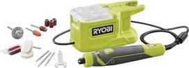 „RYOBI“ 18 V „ONE+“ akumuliatorinis sukamasis įrankis RRT18-0, 3,2 mm spaustuvo skersmuo, 36 colių laidas, 15 priedų, „GripZone“ rankena, be akumuliatoriaus ir įkroviklio