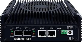 „S2 Mini PC N150 10GBE SFP+“, ugniasienės įrenginys, skirtas mažoms biurų įrangai, DDR5 8GB RAM, 128GB SSD, 2 x 226 V 2,5Gbit LAN, USB-C, TF kortelės lizdas, suderinamas su „Proxmox“ ir „OPNsense“, garsiakalbis ir mikrofonas