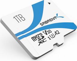 „SABRENT“ „Micro SD“ kortelė 1 TB, V30, „SD“ kortelė UHS-I A2, atminties kortelė „MicroSDXC“, 10 klasė, U3, „Full HD“ ir 8K UHD kortelė, greitis iki 100MB/s (SD-MQ30-1TB)