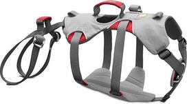 „Ruffwear“ laipiojimo diržai šunims, didelėms ir labai didelėms veislėms, reguliuojamas dydis, dydis: didelis/labai didelis, „Cloudburst Grey“ spalva, „Doubleback“ tipo diržai, 30301-045LL1