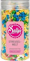 „Sally“ su „DECOCINO“ cukraus pabarstukais „ABC Confetti Mix“, 130 g, tortų papuošimui
