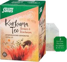 „Salus“ – Kurkumų arbata – Rooibos ir kardamonas – Prieskonių arbata – 1 pakuotė po 15 filtrinių maišelių (30 g)